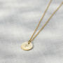 Personalised Initial Disc Necklace, thumbnail 4 of 10