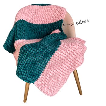 'Nicole' Blanket Beginner Knitting Kit, 3 of 5
