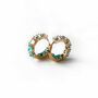 Aqua Ombre Jewel Hoop Earrings, thumbnail 2 of 2