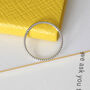 Slim Twist Stacking Ring In Silver Or Gold Vermeil, thumbnail 3 of 4
