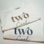 'Two Cool' Embroidered 2nd Birthday Sweatshirt, thumbnail 4 of 9