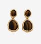 Nekomeishi Tigers Eye Oversized Earrings, thumbnail 1 of 4
