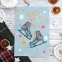 Folky Ice Skates Print, thumbnail 4 of 5