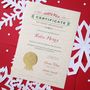 Traditional Christmas Eve Santa 'Nice' List Certificate, thumbnail 1 of 2