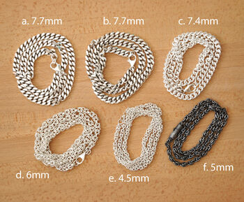 Heavy Silver Chain Necklace For Men, 2 of 4