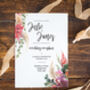 Watercolour Tipi And Wild Flowers Wedding Invitations, thumbnail 2 of 3