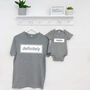 Definitely Maybe Father And Child Matching T Shirts, thumbnail 2 of 4