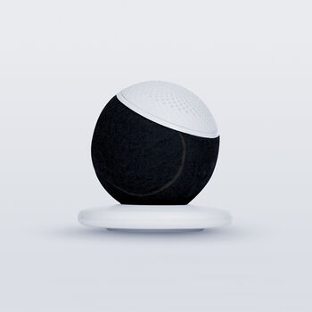 Black Upcycled Tennis Ball Bluetooth Speaker, 2 of 8
