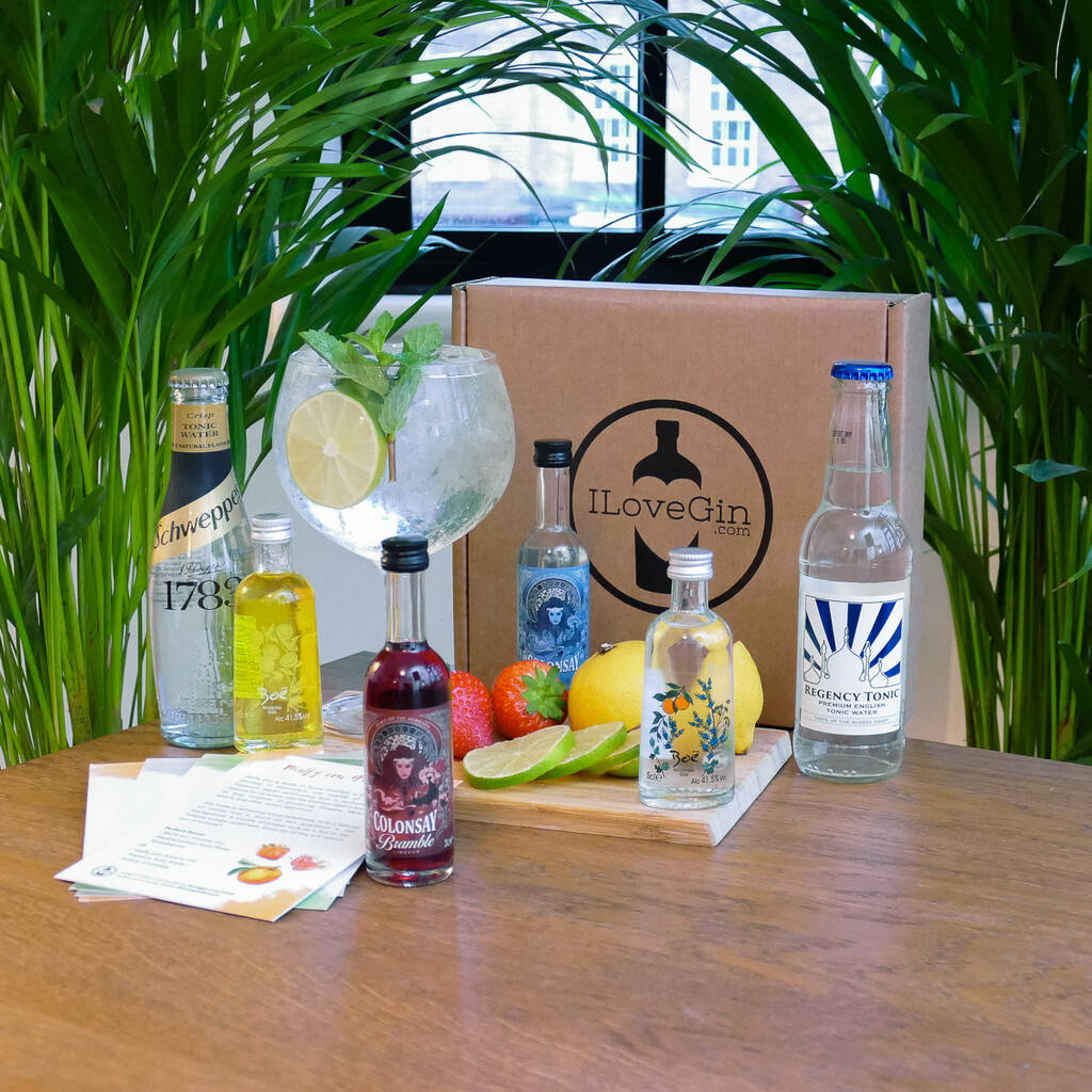 The Four Scottish Gins And Tonics Tasting Gift Set By TASTE cocktails