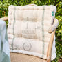 Belle Jardinere Garden Chair Box Cushion, thumbnail 2 of 6