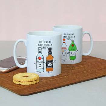 Personalised 'Together In Spirits' Friendship Mug, 10 of 11