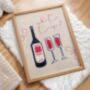 What Time Wine Wall Art Print Kitchen Disco, thumbnail 10 of 11