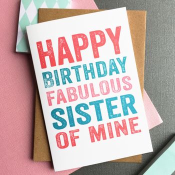 happy birthday fabulous sister greetings card by do you punctuate ...