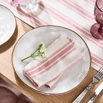 Briarwood Striped Cotton Table Runner, 5 of 5