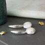 Sterling Silver Freshwater Coin Pearl Earrings, thumbnail 1 of 10