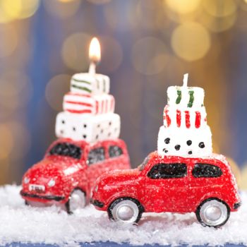 Festive Red Car Candle, 3 of 3