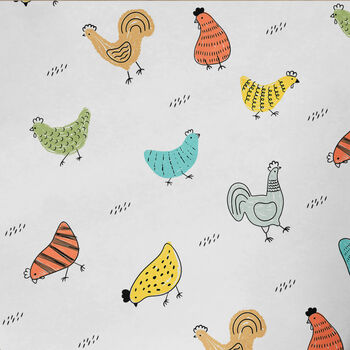 Chicken Wrapping Paper Roll / Folded, Multicoloured, 2 of 2