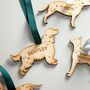 Dog Silhouette Wooden Hanging Decoration, thumbnail 4 of 5