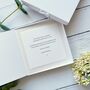 Handmade Wedding Card With 3D Flowers In Shades Of Pink And Green, thumbnail 3 of 8