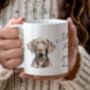 Personalised Weimarer Dog Hearts Pet Gift Mug, thumbnail 1 of 2