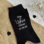 Personalised The Usher Wedding Day Socks, thumbnail 5 of 5