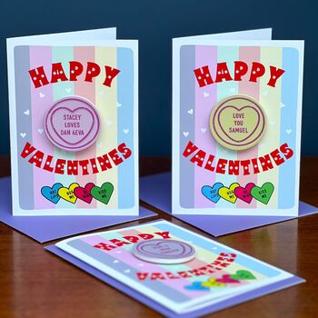 Valentines Card With Love Heart Magnet, 3 of 7