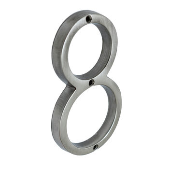 House Numbers In Pewter Finish, 10 of 11