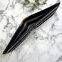 Men's Slim Black Leather Wallet, thumbnail 2 of 3
