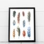 Feather Nature Finds Art Print, thumbnail 2 of 2