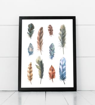Feather Nature Finds Art Print, 2 of 2