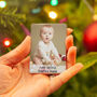Personalised Photo And Message Christmas Ceramic Magnet, thumbnail 1 of 2
