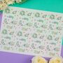 Watercolour Floral Themed A4 Icing Sheet, thumbnail 1 of 5