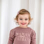 Mama Embroidered Bow Sweatshirt With Optional Matching Mama's Girl, thumbnail 4 of 11