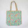 Reversible Pink Floral Print Quilted Cotton Tote Bag, thumbnail 3 of 3