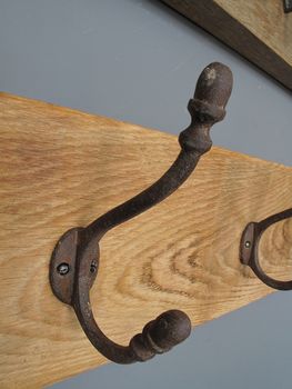 Reclaimed Antique Oak Coat Rack, 6 of 7