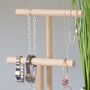 Personalised Jewellery Stand In Light Oak, thumbnail 6 of 10