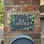 Ivy Slate House Number Or Name Wall Mounted Sign, thumbnail 1 of 3