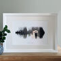 Personalised Wedding Photograph Sound Wave Print, thumbnail 1 of 8
