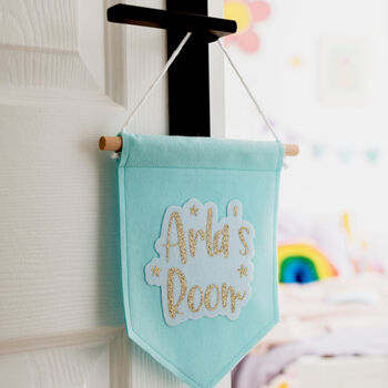 Personalised Felt Bedroom Sign, 2 of 3