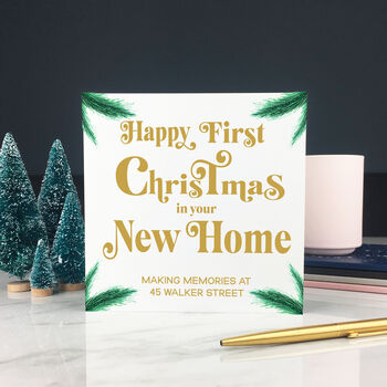 Personalised First Christmas In Your New Home Card, 3 of 4