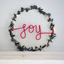 Joy Holly Wreath Light, thumbnail 5 of 12