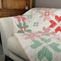 Quilt Christmas Heirloom Blanket, Large Sofa Throw, thumbnail 2 of 5
