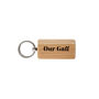 Up North Rectangular Oak Keyring 'Our Gaff' | Novelty Keyring | House Keys, thumbnail 2 of 2