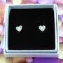 Pearl Heart Earrings, thumbnail 1 of 2