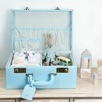 Personalised Memory Suitcase Keepsake Box Gift Set, 3 of 10
