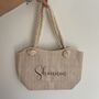 Personalised Custom Willow Straw Rope Handle Tote And Clutch Bag, thumbnail 4 of 8