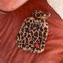 Leopard Print College Hot Water Bottle College Initial, thumbnail 3 of 4
