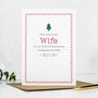 'First Christmas As Husband And Wife' Christmas Card, thumbnail 2 of 2