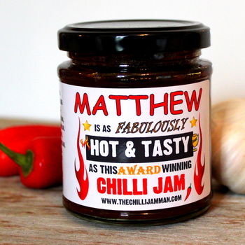 'Hot And Tasty' Personalised Chilli Jam, 3 of 9