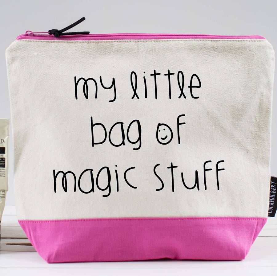 'My Little Bag Of Magic Stuff' Washbag By Lola & Gilbert London Ltd